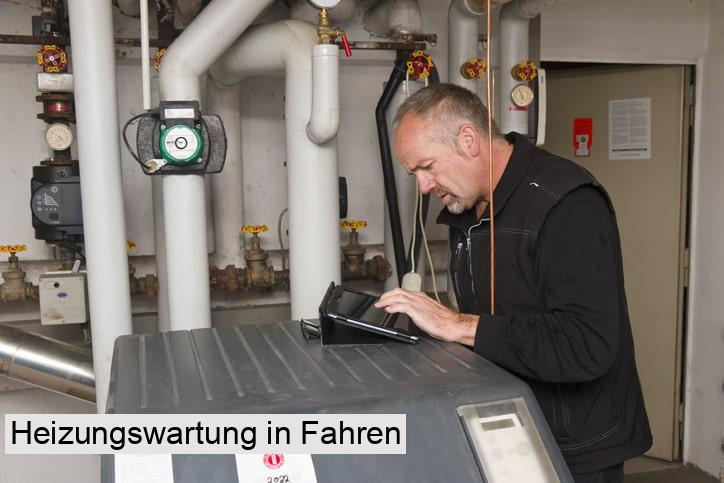 Heizungswartung in Fahren