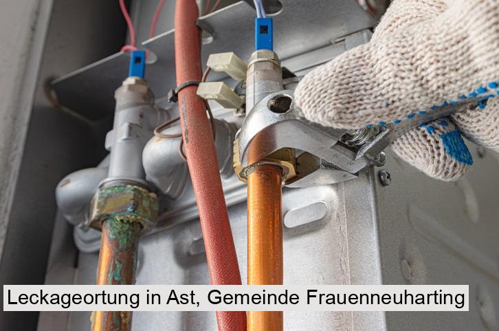 Leckageortung in Ast, Gemeinde Frauenneuharting